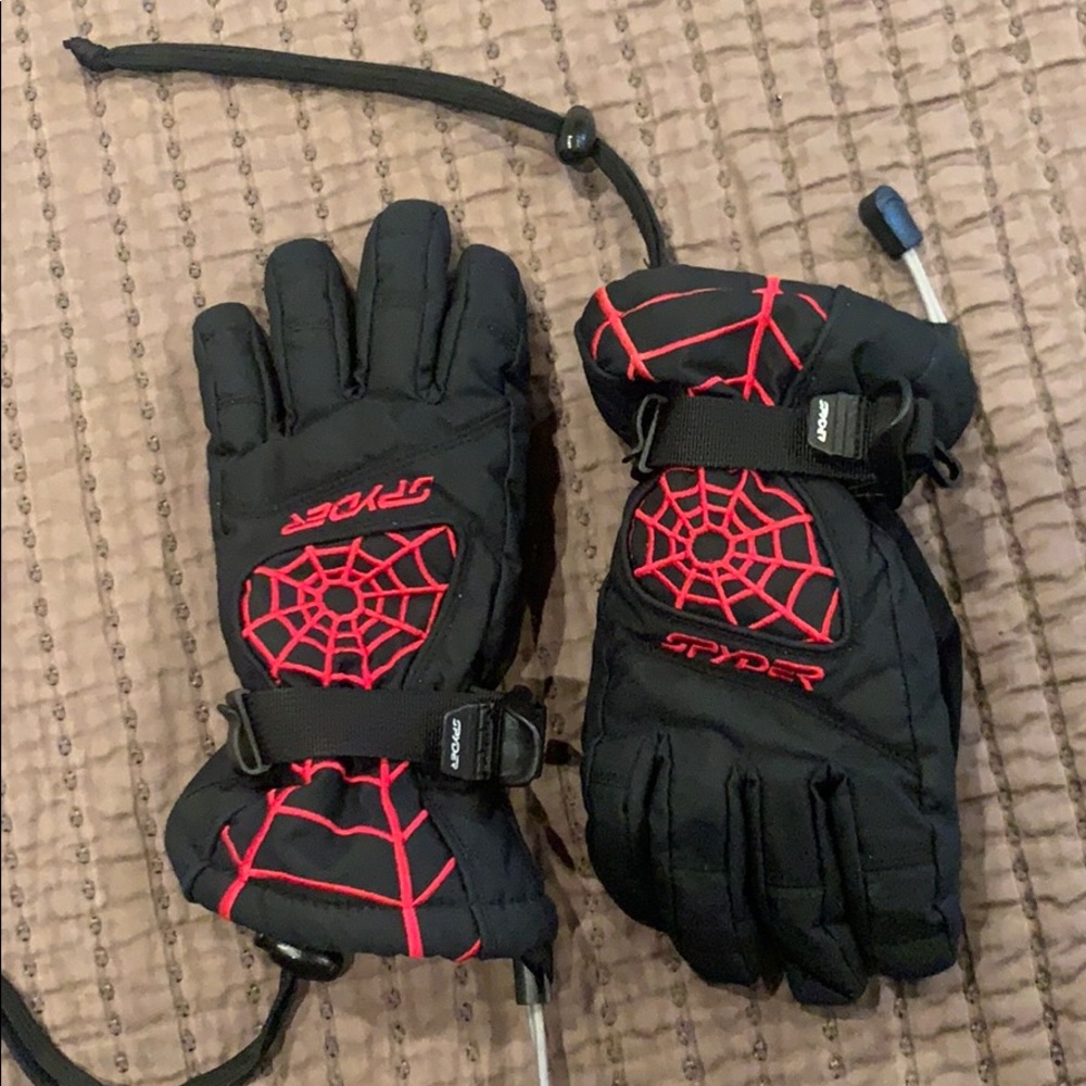 Kids SPYDER snow gloves size small